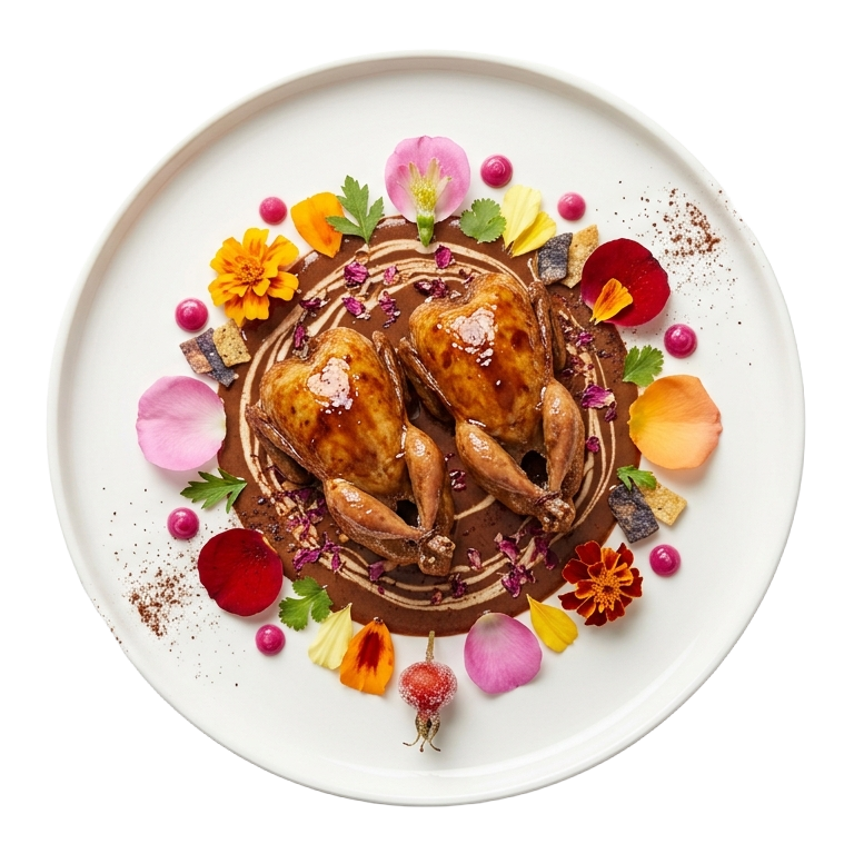assiette de caille